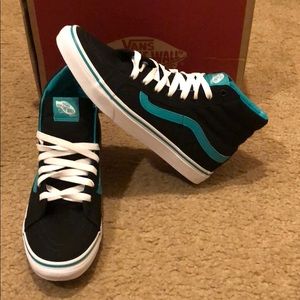 Black/Colombia Sk8Hi Slim Vans